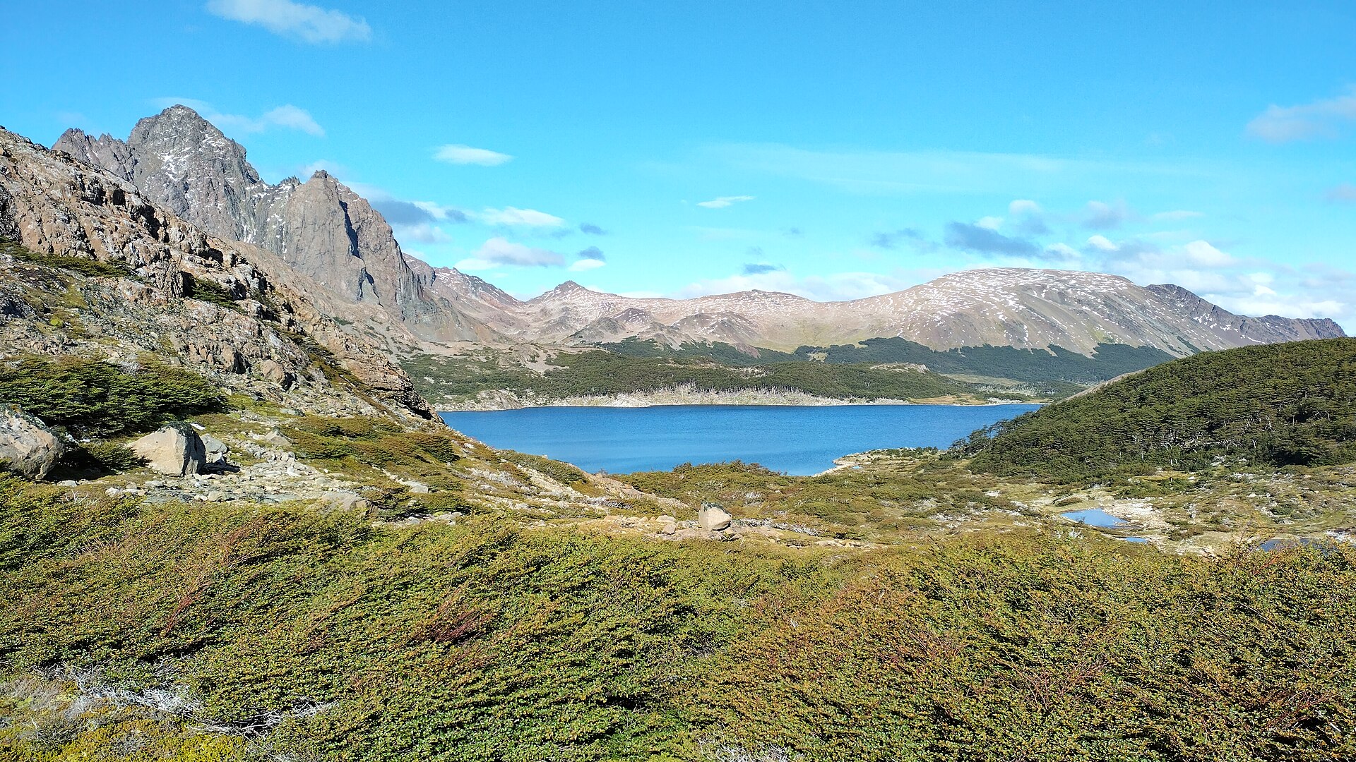 Laguna de los Dientes na ostrově Navarino v Chile